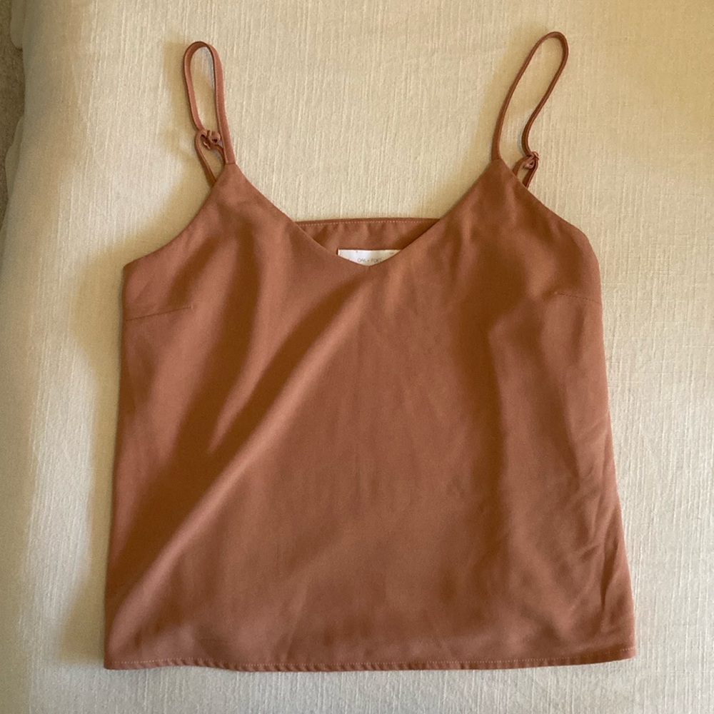 Oak and Fort rose double lined tank top